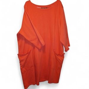 Susan Graver Frayed Side Pocketed Dress